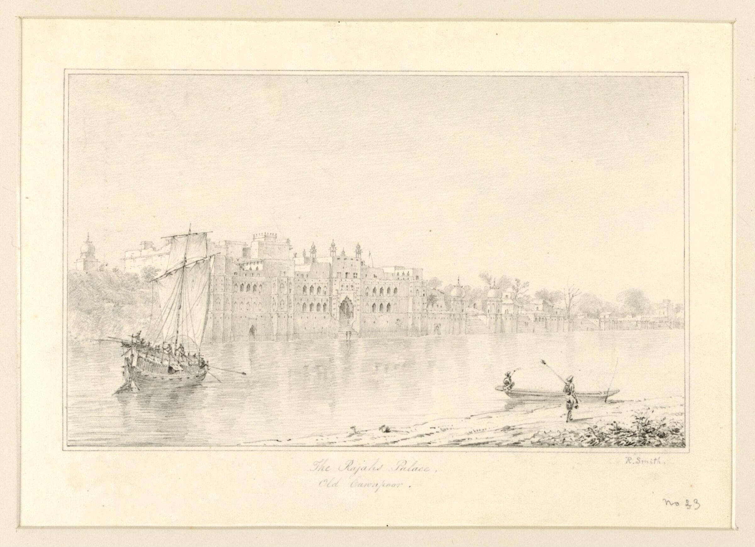 The Rajah's Palace, Old Cawnpoor., Captain Robert Smith, 1828-33