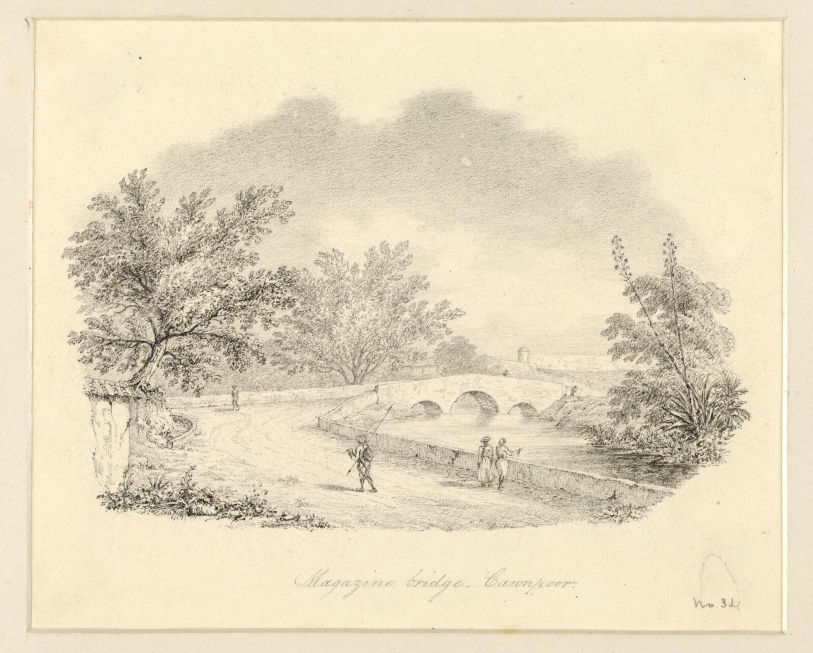 Magazine Bridge, Cawnpoor, Robert Captain Smith, 1828-33