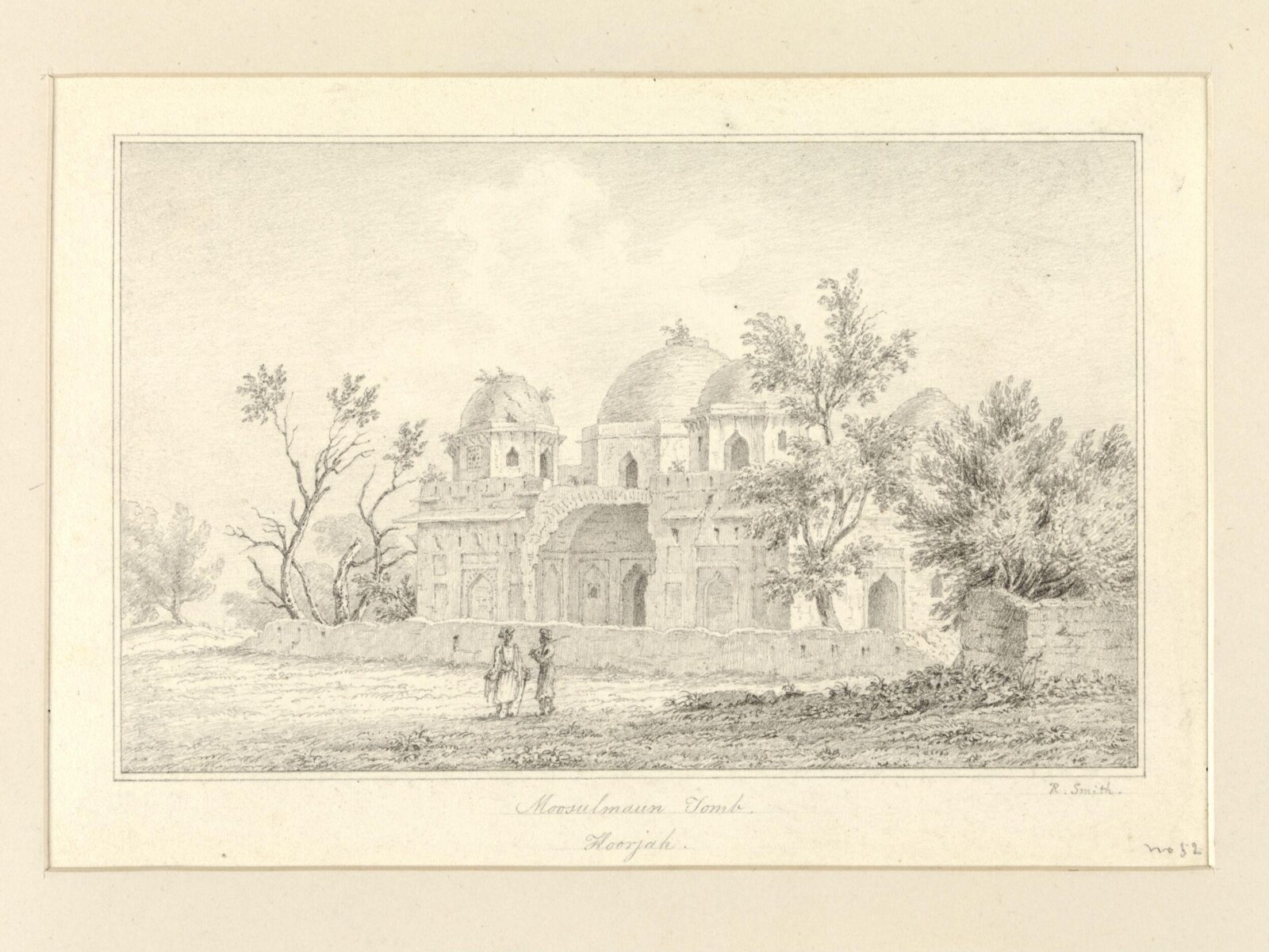 Moosulmaun Tomb, Hoorjah, Robert Captain Smith, 1828-33