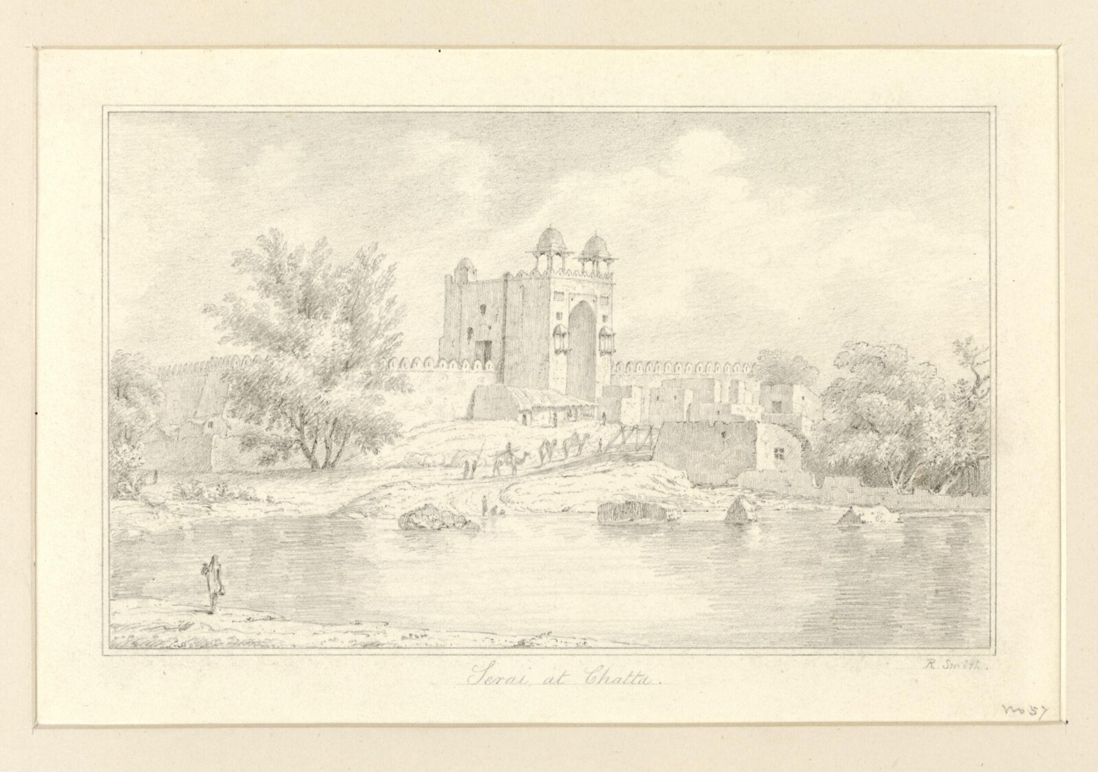 Serai at Chatta, Robert Captain Smith, 1828-33