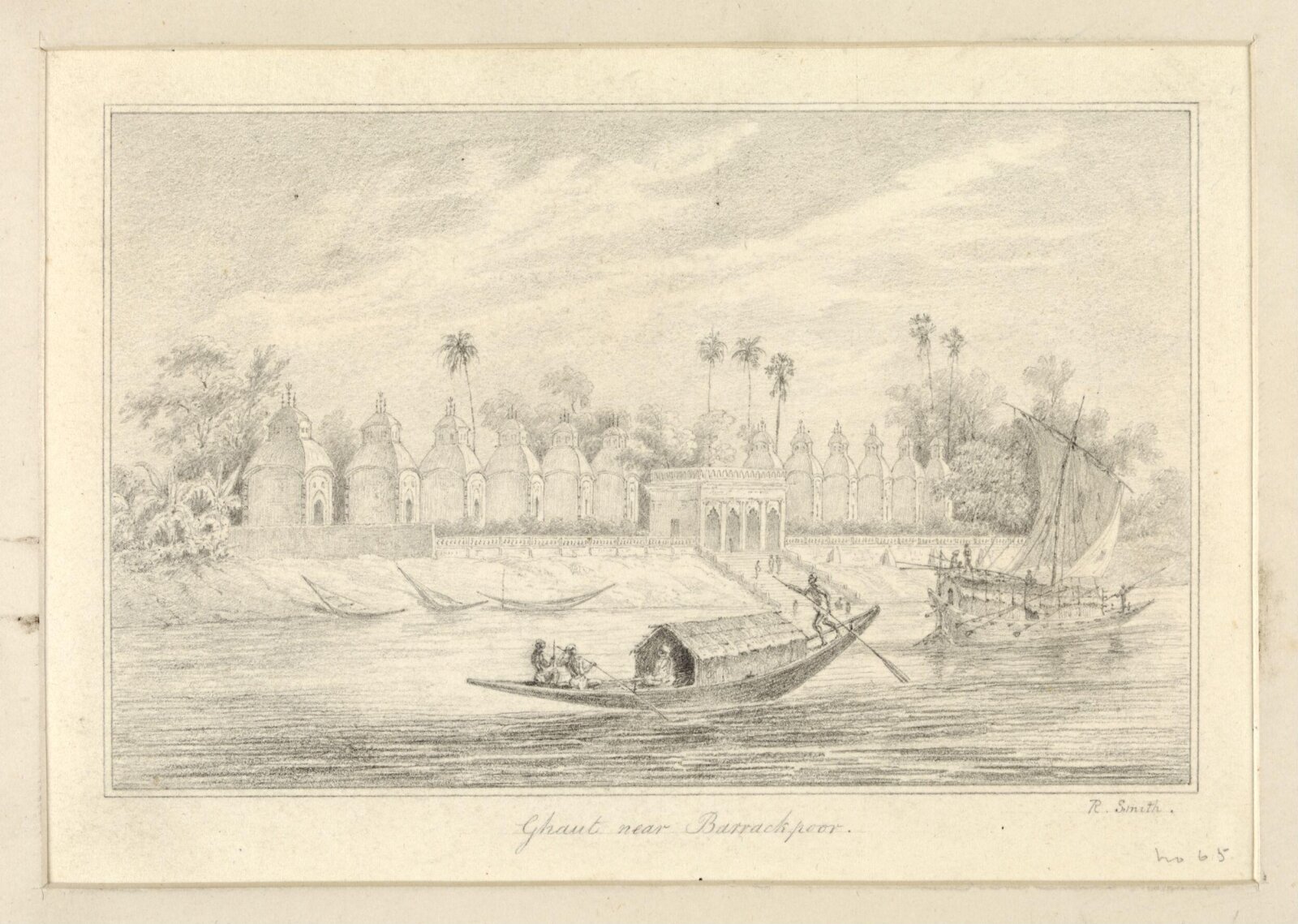 Ghaut near Barrackpoor, Robert Captain Smith, 1828-33