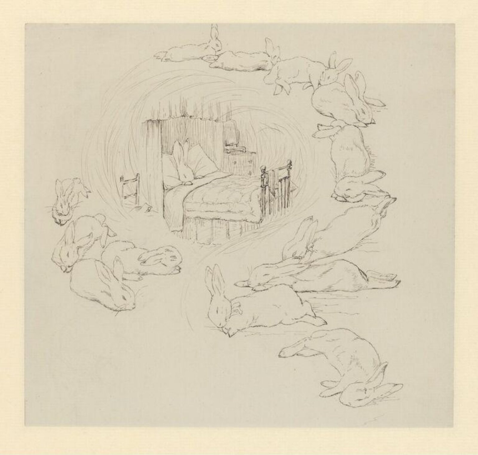 The rabbit's dream, Beatrix Potter, ca.1895