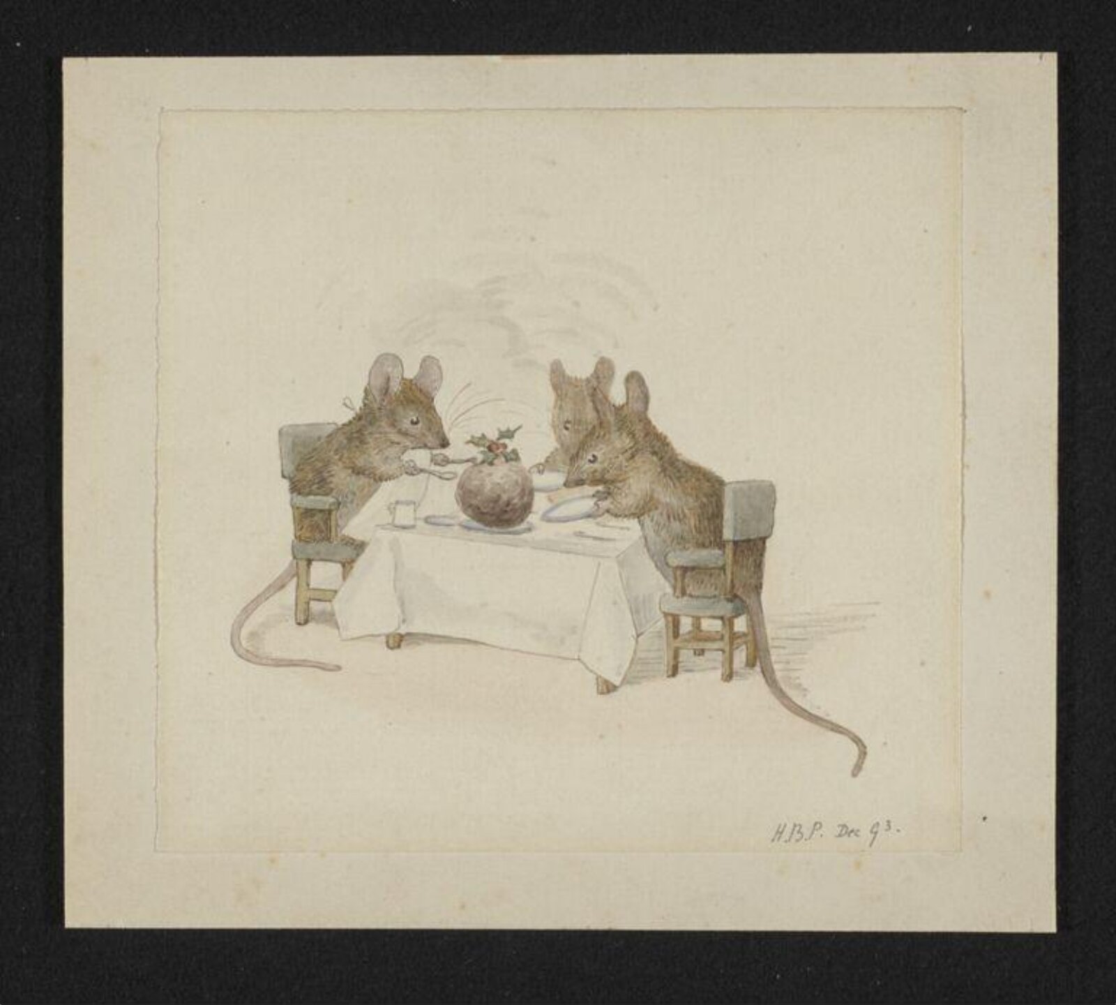 The Christmas dinner, Beatrix Potter, 12/1893