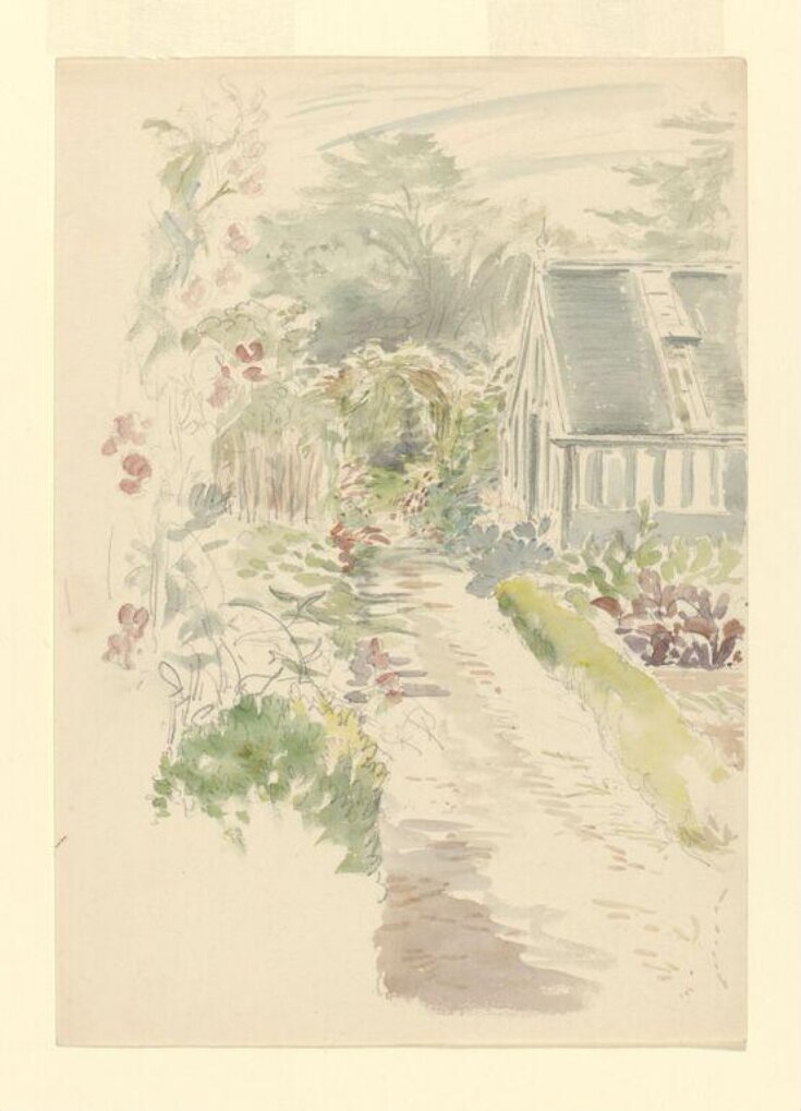 Sketch of the garden at Gwaynynog top image