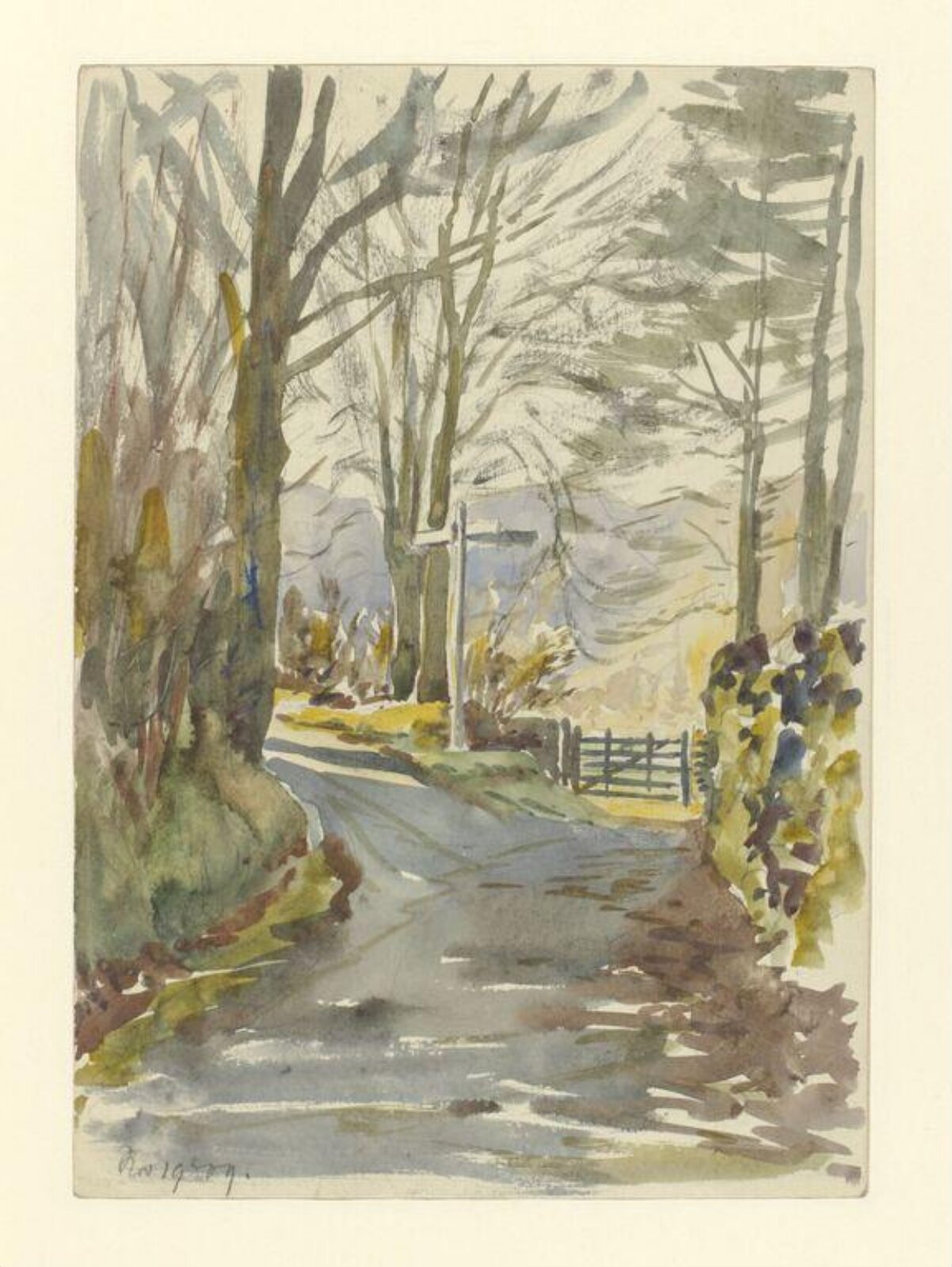 Watercolour, Beatrix Potter, 19/11/1909