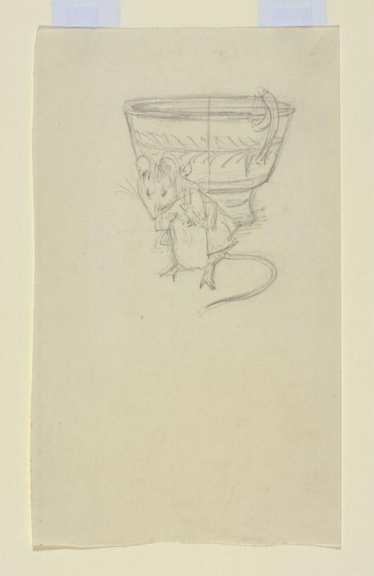 Gentleman mouse bowing beside a teacup top image