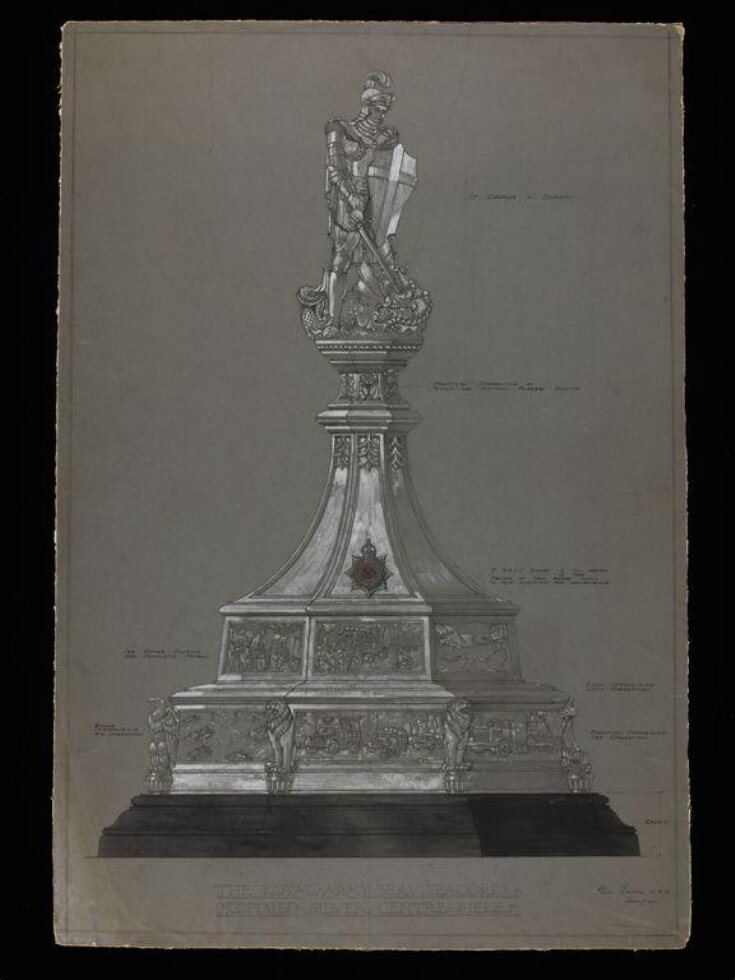 Design for a centrepiece for the Royal Army Service Corps image