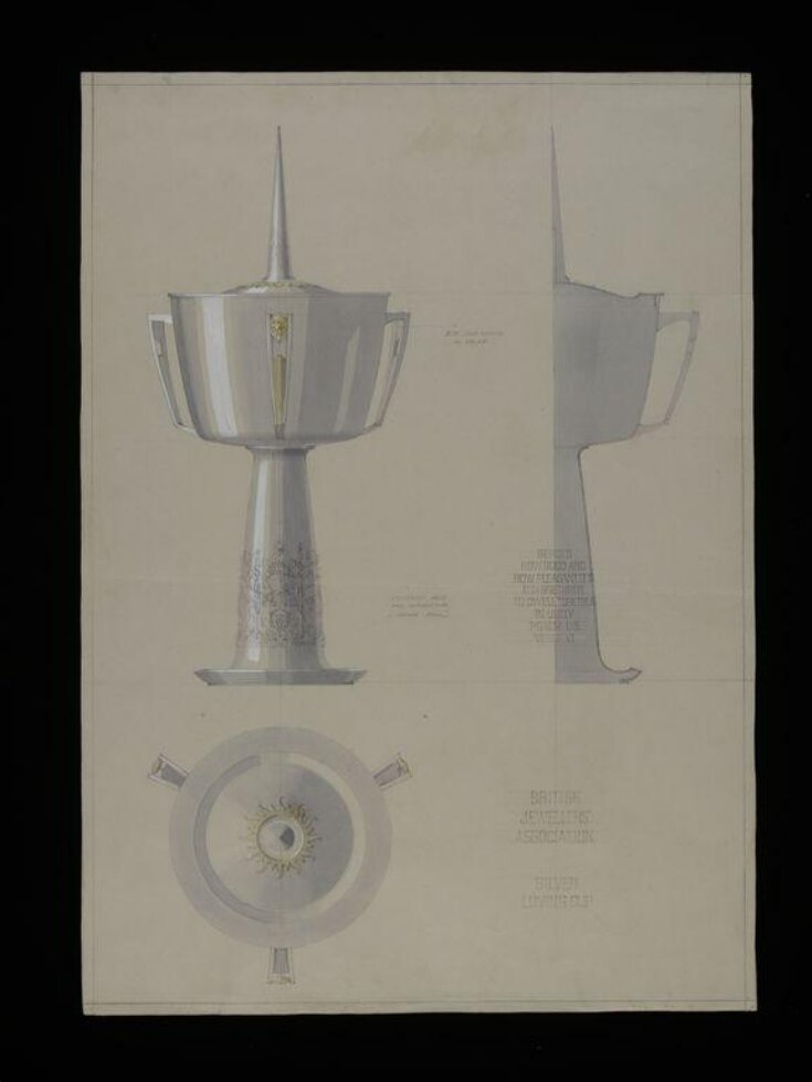 Design for a loving cup for the British Jewellery and Giftware Federation image