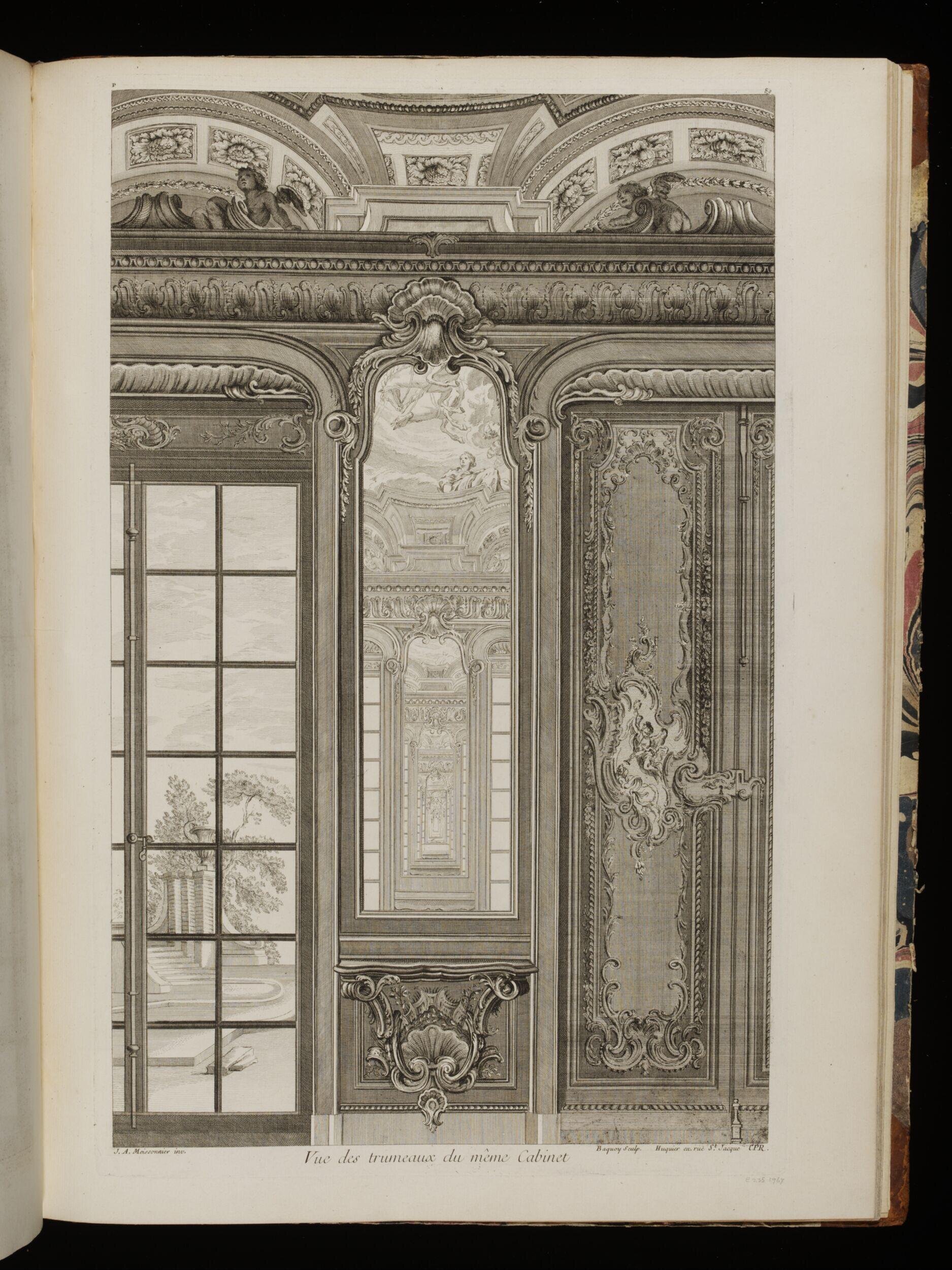 Vue des trumeaux du même Cabinet