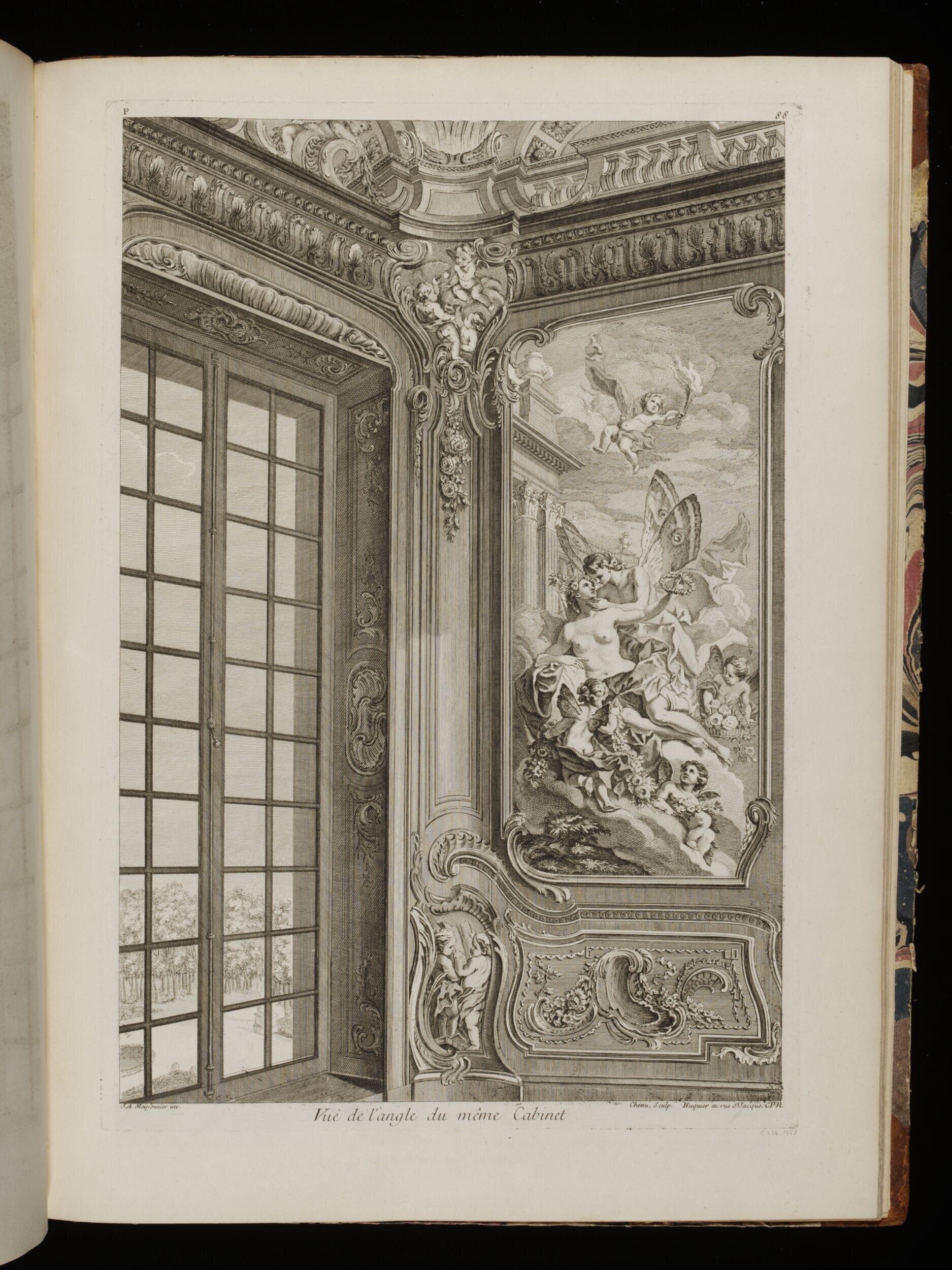 Vue de l'angle du même Cabinet