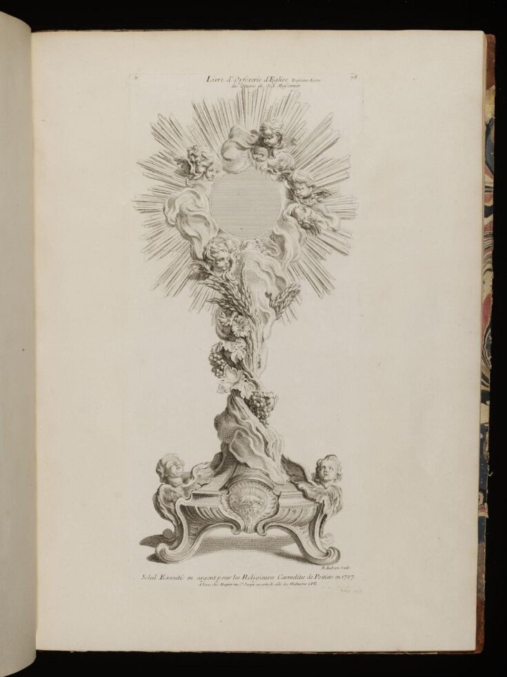 Soleil Executé en argent pour les Religieuses Carmelites de Poitiers en 1727 top image