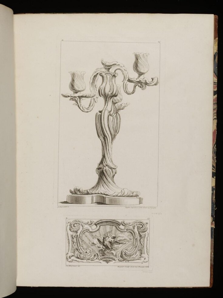 Dousieme livre des Oeuvres de J. A. Messonnier [sic] Livre de Chandeliers de Sculpture en Argent top image