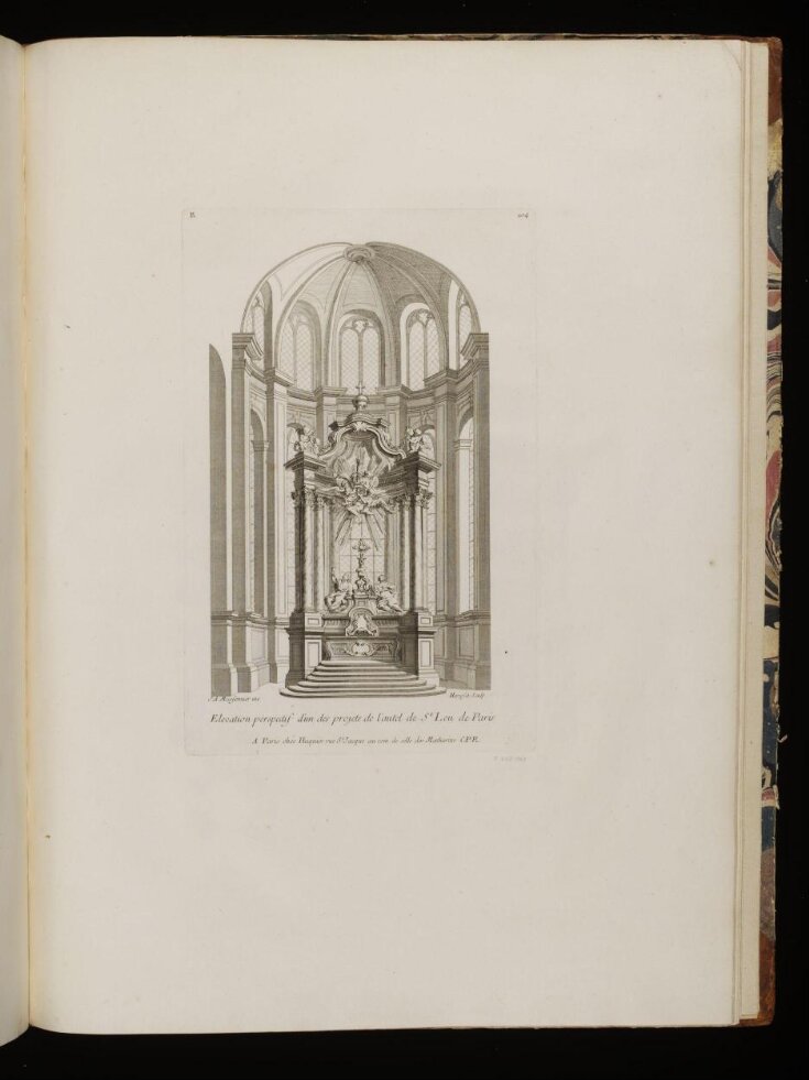 Elevation perspectif d'un des projets de l'autel de St Leu de Paris top image