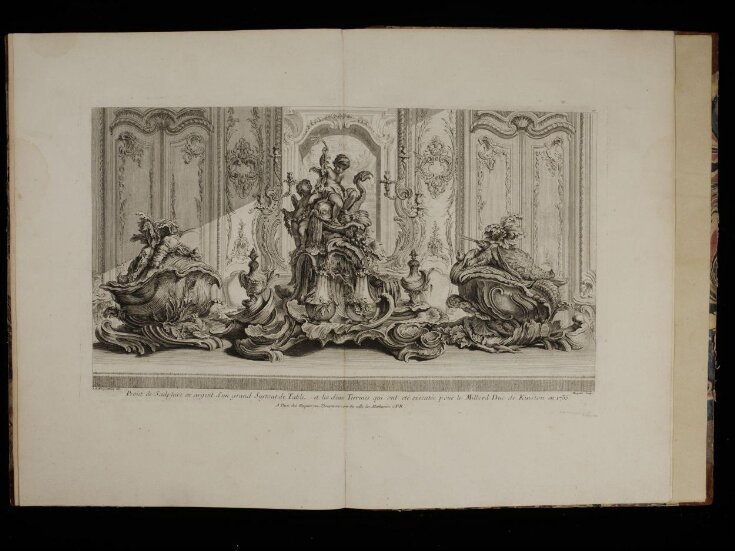 Projet de Sculpture en argent d'un grand Surtout de Table...et les deux Terrines qui ont eté executée pour le Millord Duc de Kinston en 1735 top image