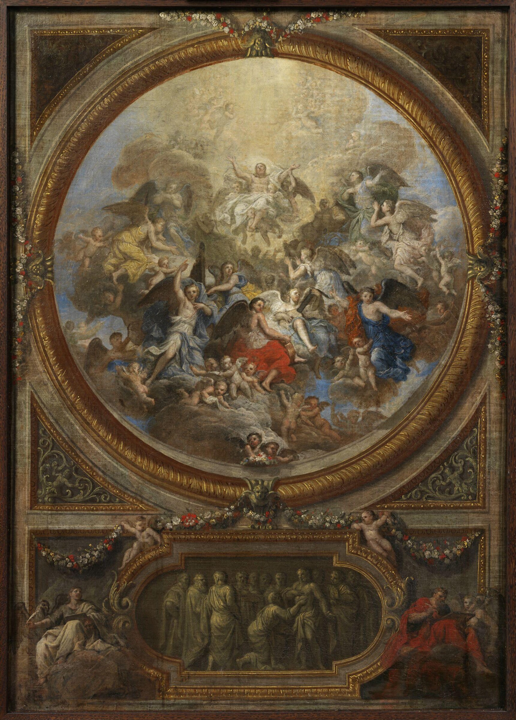 The Ascension and the Incredulity of St Thomas (sketch for the decoration of the chapel at Chatsworth), Louis Laguerre, 1689-1693