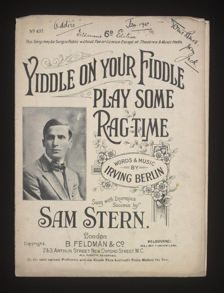 Yiddle On Your Fiddle Play Some Rag-Time top image