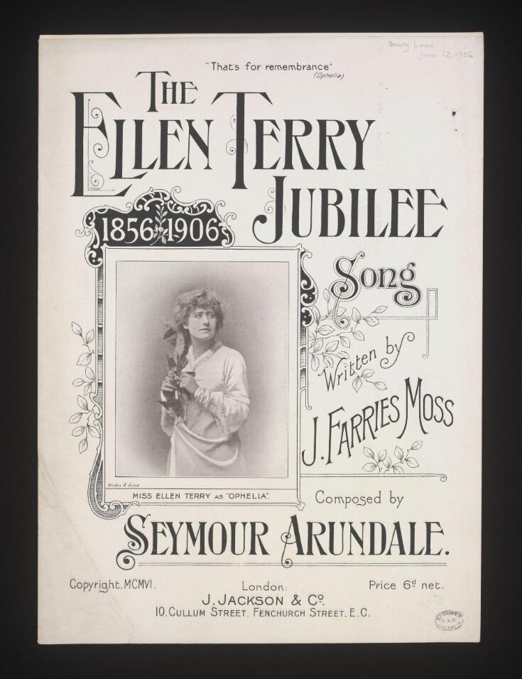 The Ellen Terry Jubilee Song image