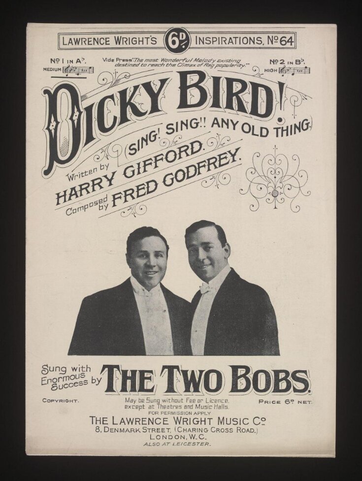 Dicky Bird! Sing! Sing!! Any Old Thing. top image
