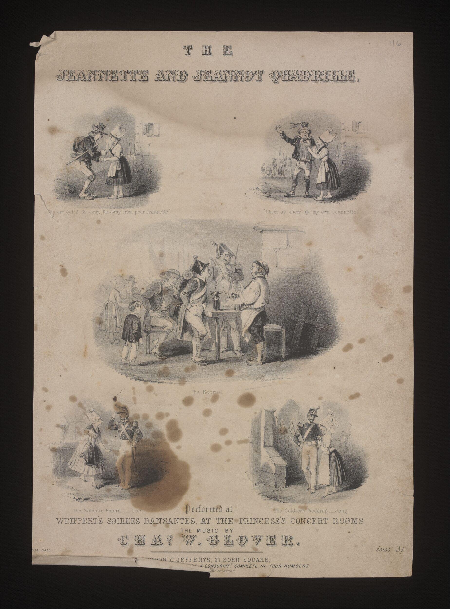 The Jeannette and Jeannot Quadrille by Glover, Charles W.
