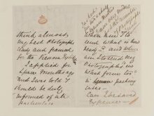 Letter by Julia Margaret Cameron, 24 December 1872, MSL/1934/3537/8/2/1/5. thumbnail 1