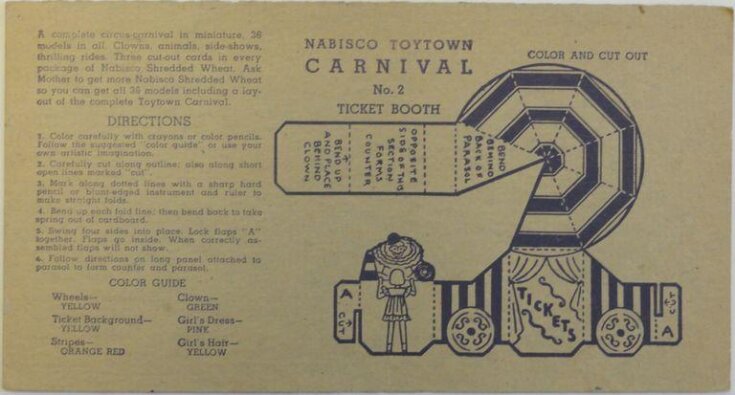Nabisco Toytown Carnival No. 2 Ticket Booth top image