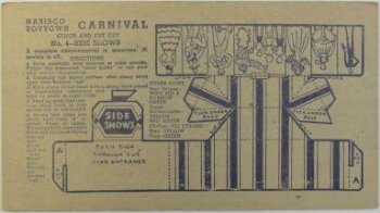 Nabisco Toytown Carnival No. 4 Side Shows