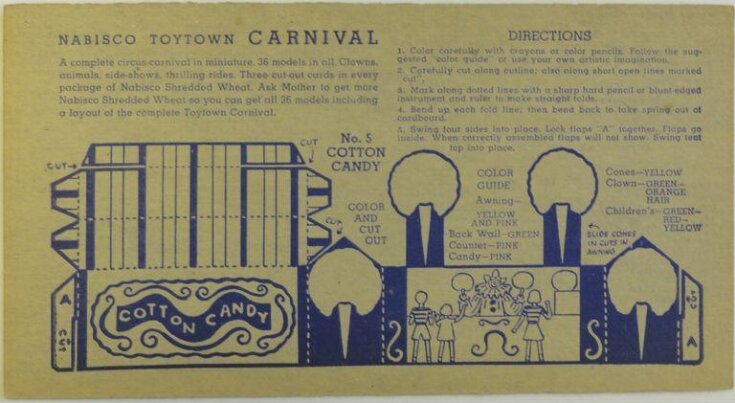 Nabisco Toytown Carnival No. 5 Cotton Candy top image