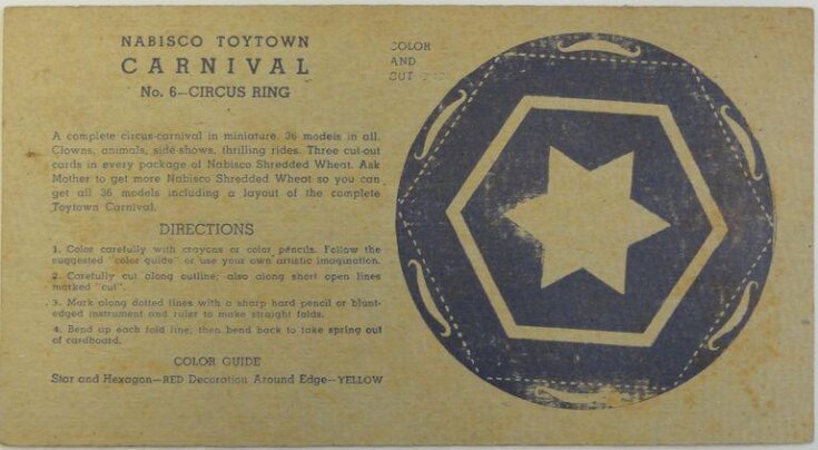 Nabisco Toytown Carnival No. 6 Circus Ring image