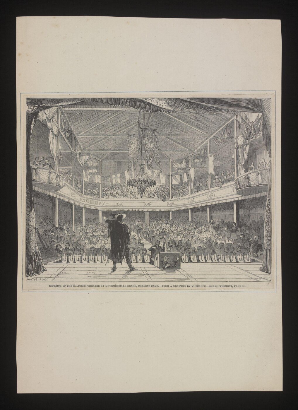unknown, Interior of the Soldiers' Theatre at Mourmélon le Grand, Chalons Camp