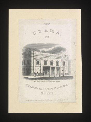 View of the exterior of Drury Lane Theatre 