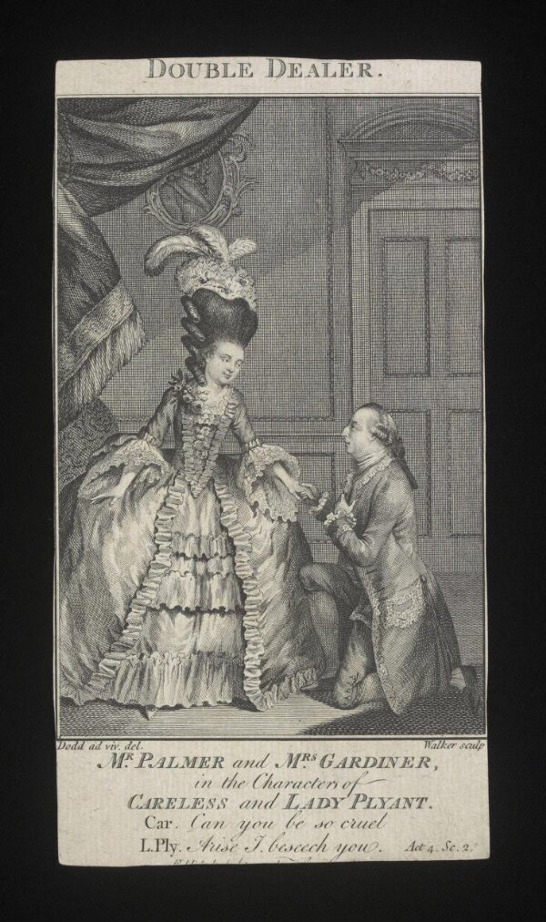 Mr. Palmer and Mrs. Gardiner in the Character of Careless and Lady