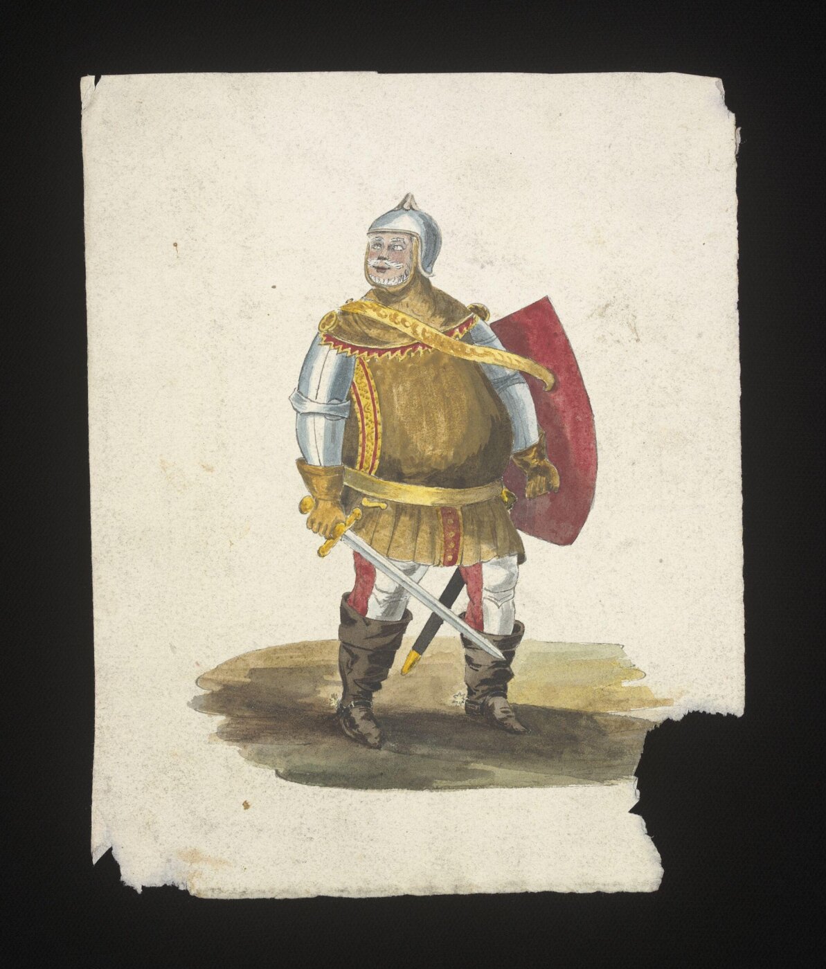 unknown, Armoured figure, possibly Sir John Falstaff