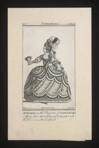 Mrs Barry in the chararcter of Sophonisba