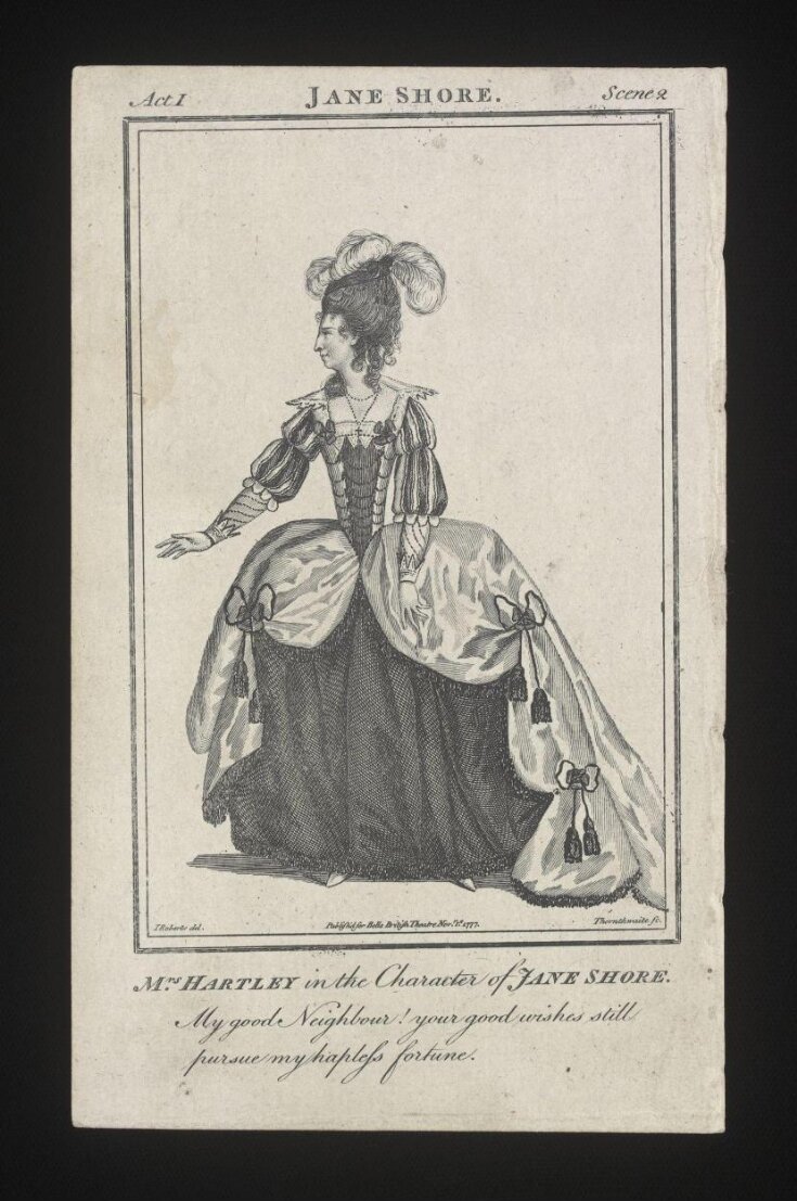 Mrs Hartley in the character of Jane Shore image