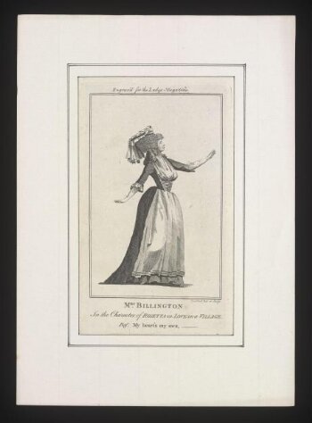 Mrs Billington in the character of Rosetta