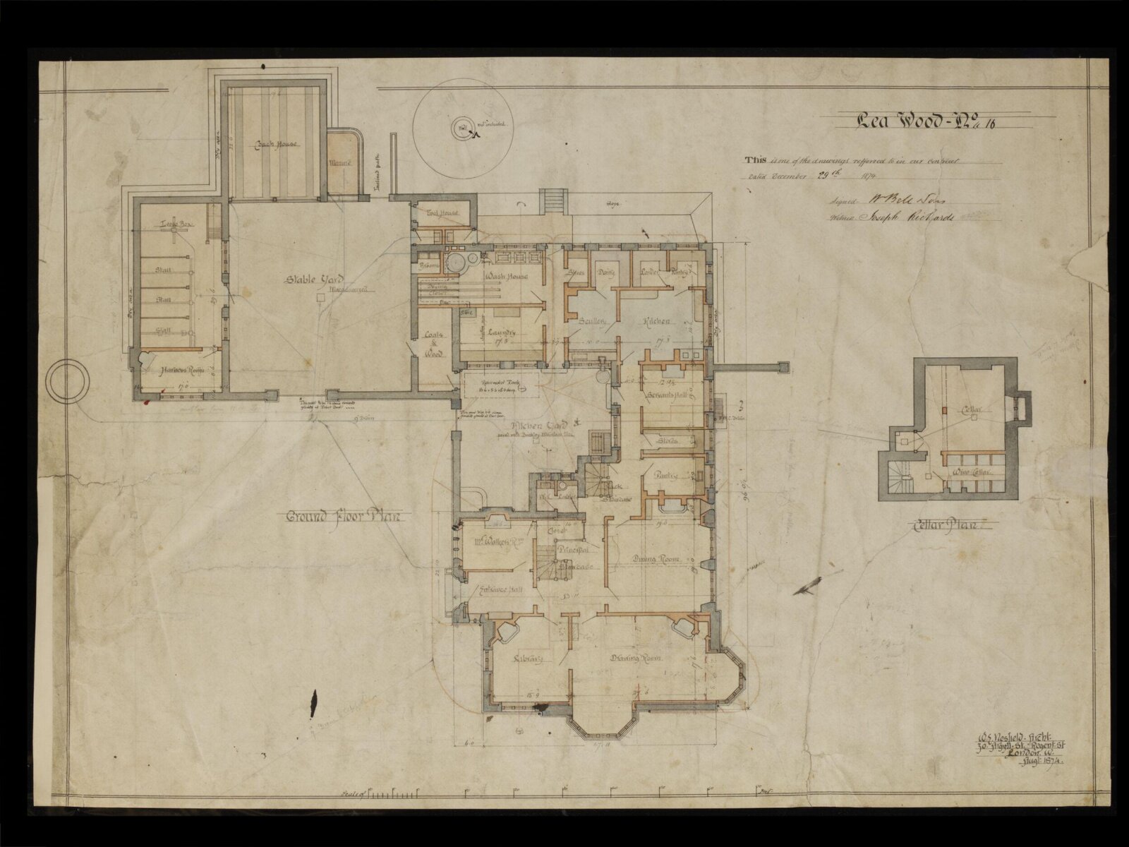 Drawing, William Eden Nesfield