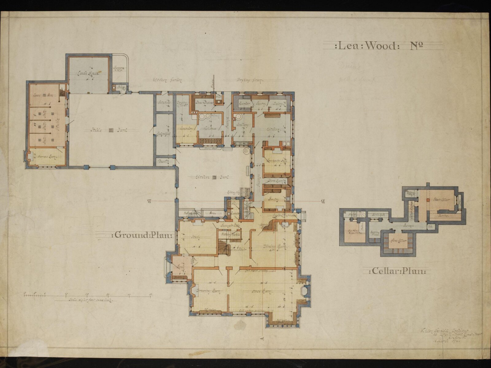 Drawing, William Eden Nesfield