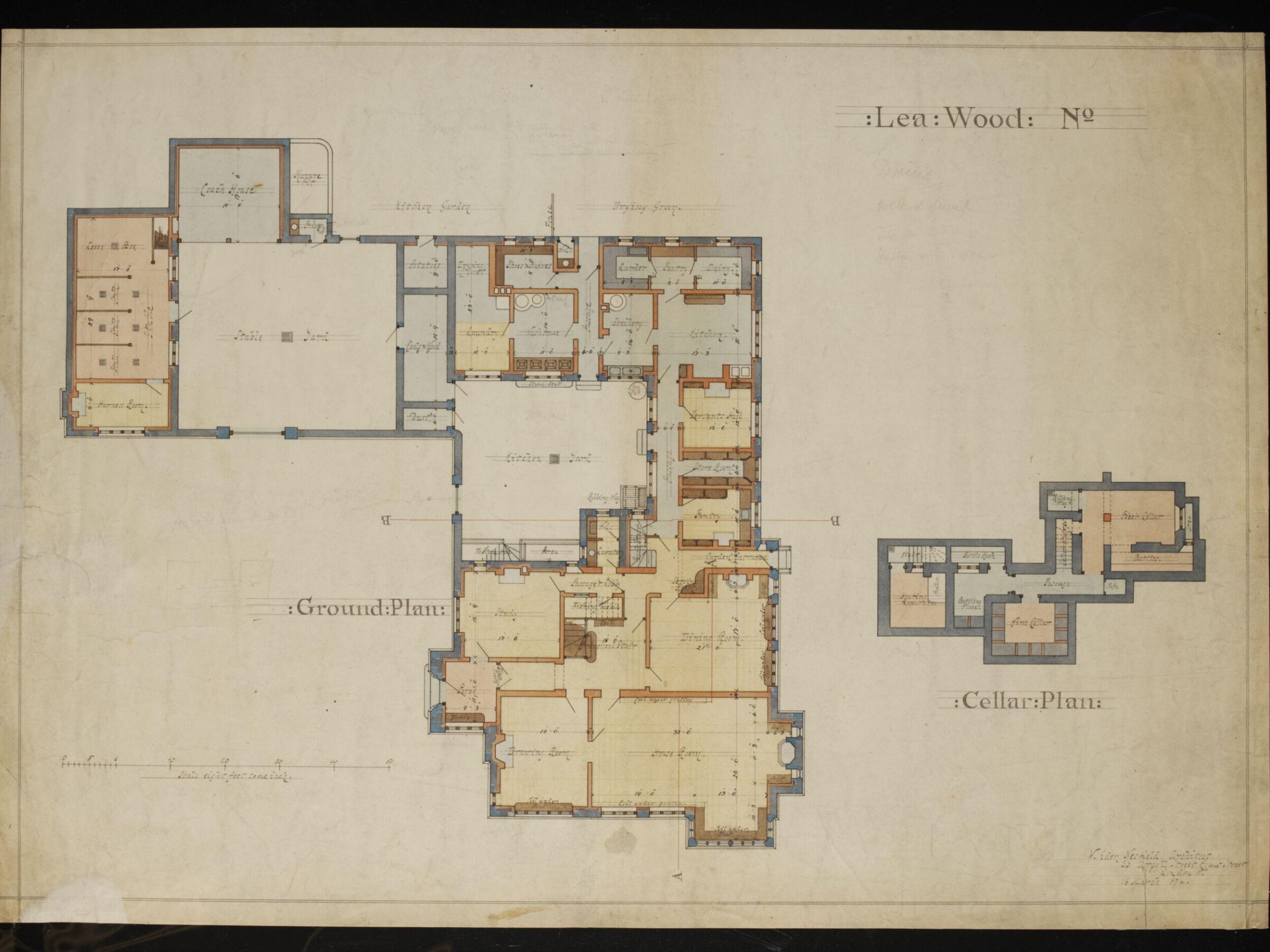 Drawing, William Eden Nesfield