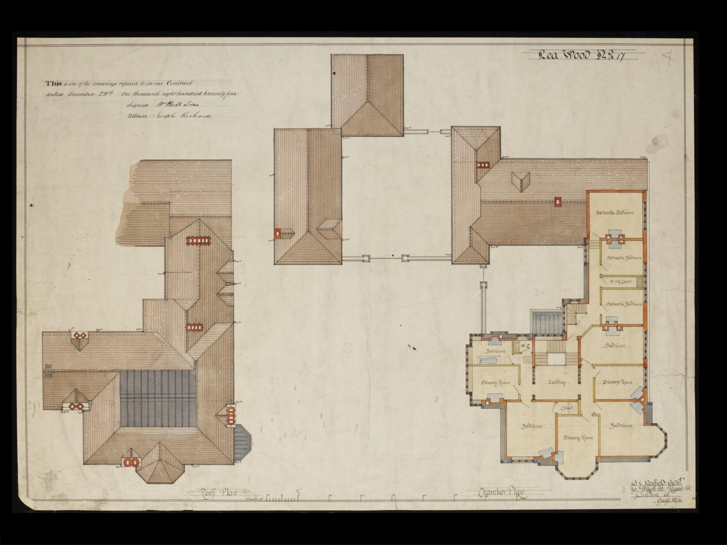 Drawing, William Eden Nesfield