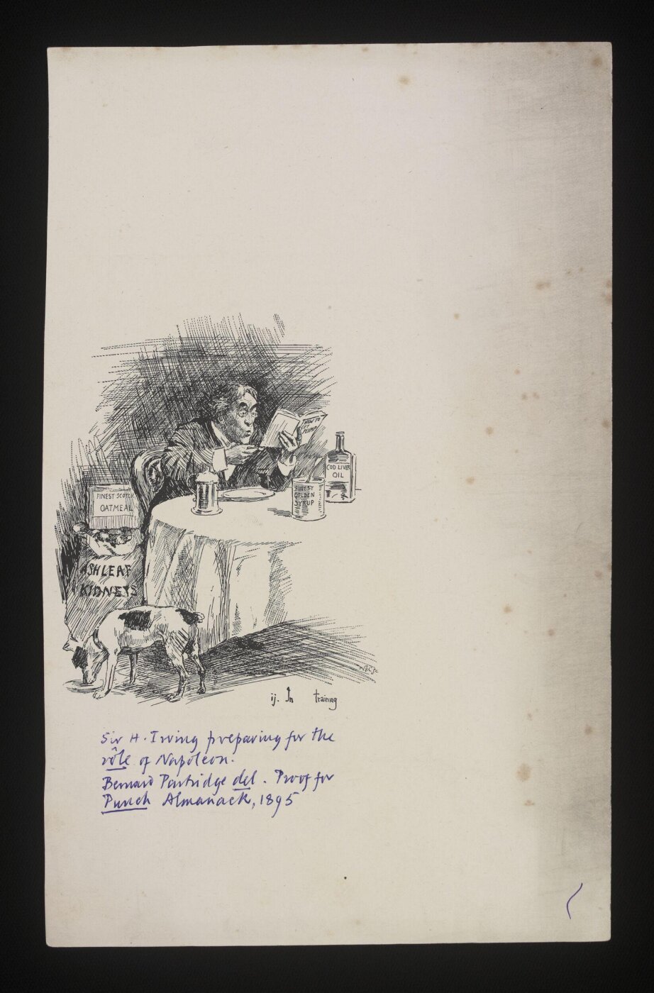 John Bernard Partridge, Sir H. Irving preparing for the role of Napoleon