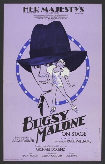 Poster advertising Bugsy Malone, 1983