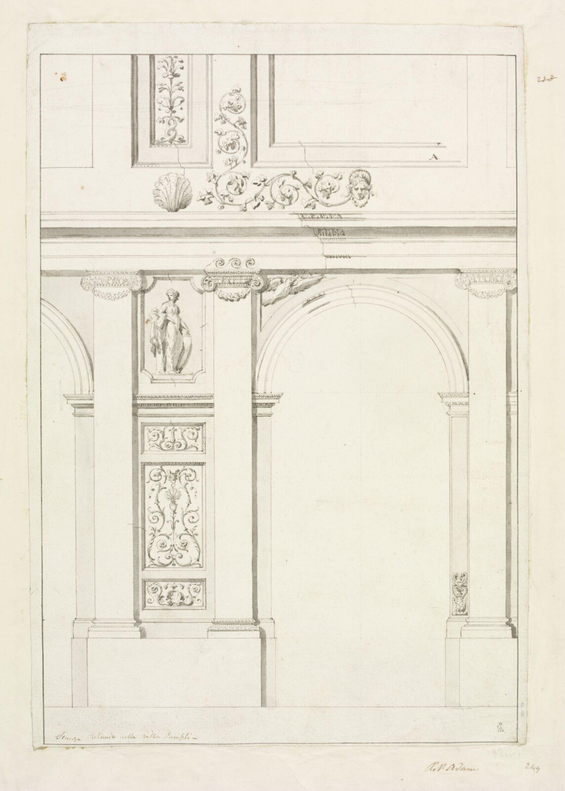 Drawing, James Byres, late 18th century