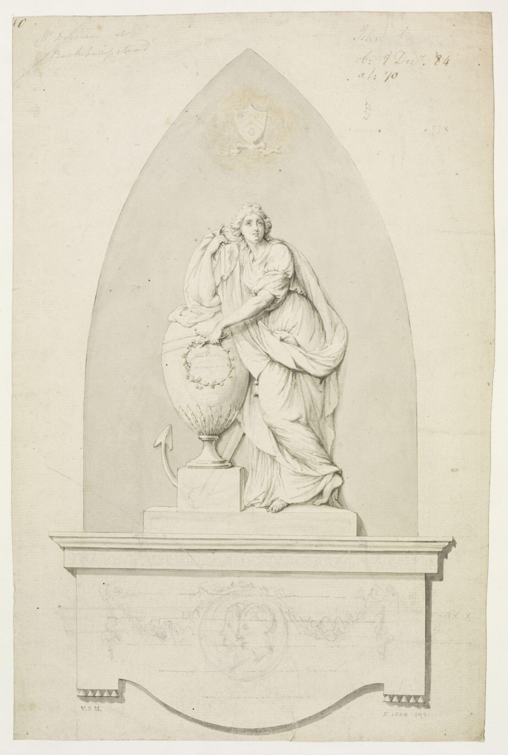 Drawing, John the elder Bacon, c. 1784