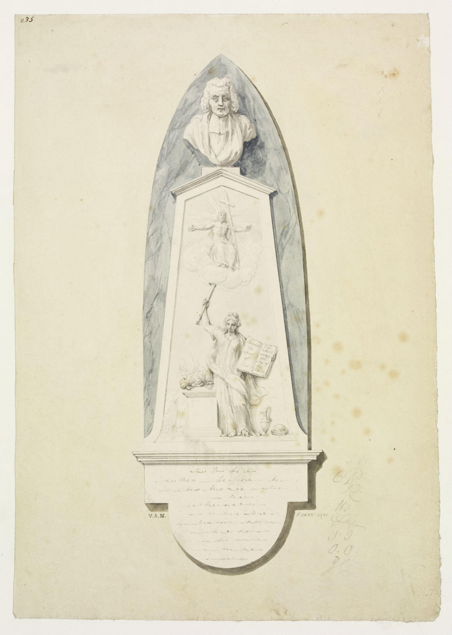 Drawing, John the elder Bacon, c. 1795