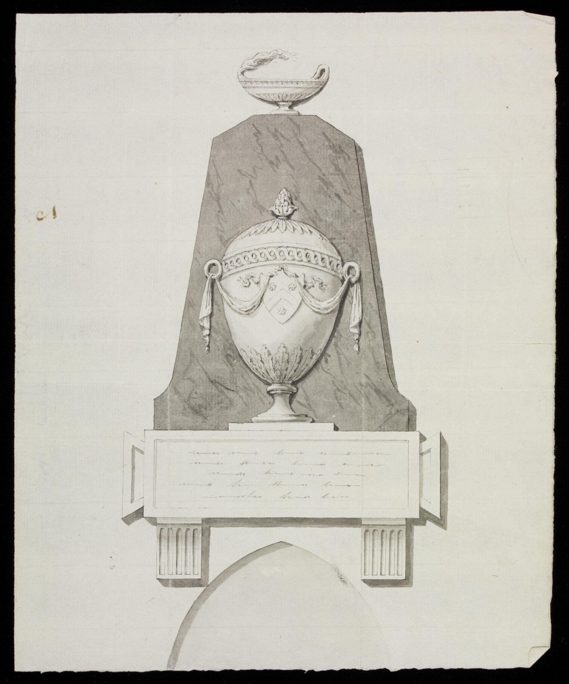 Drawing, John Bacon the elder, ca. 1779-1799
