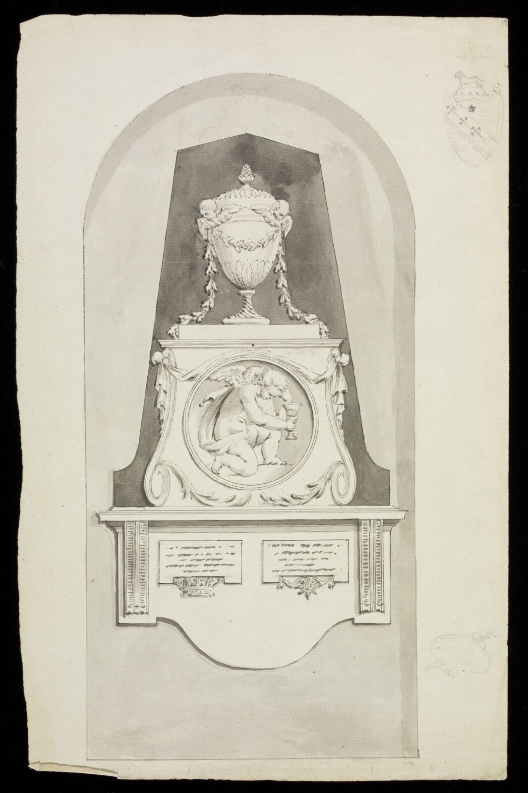 Drawing, John Bacon the elder, ca. 1779-1799