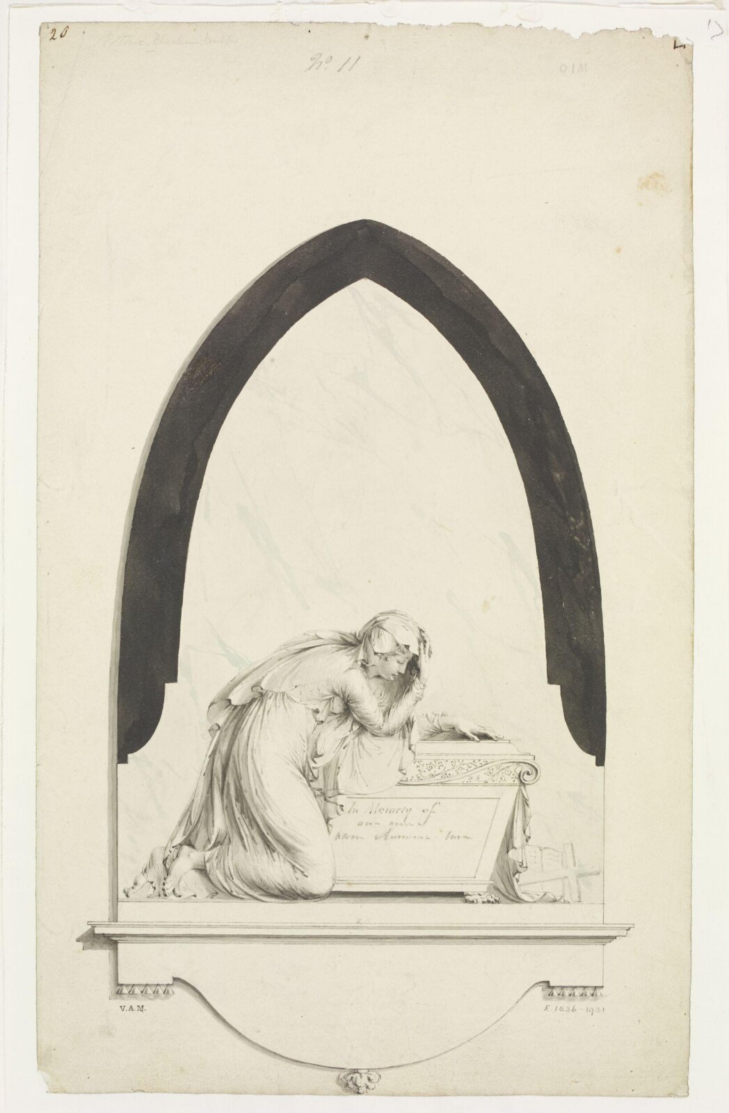 Drawing, John the elder Bacon, c. 1798