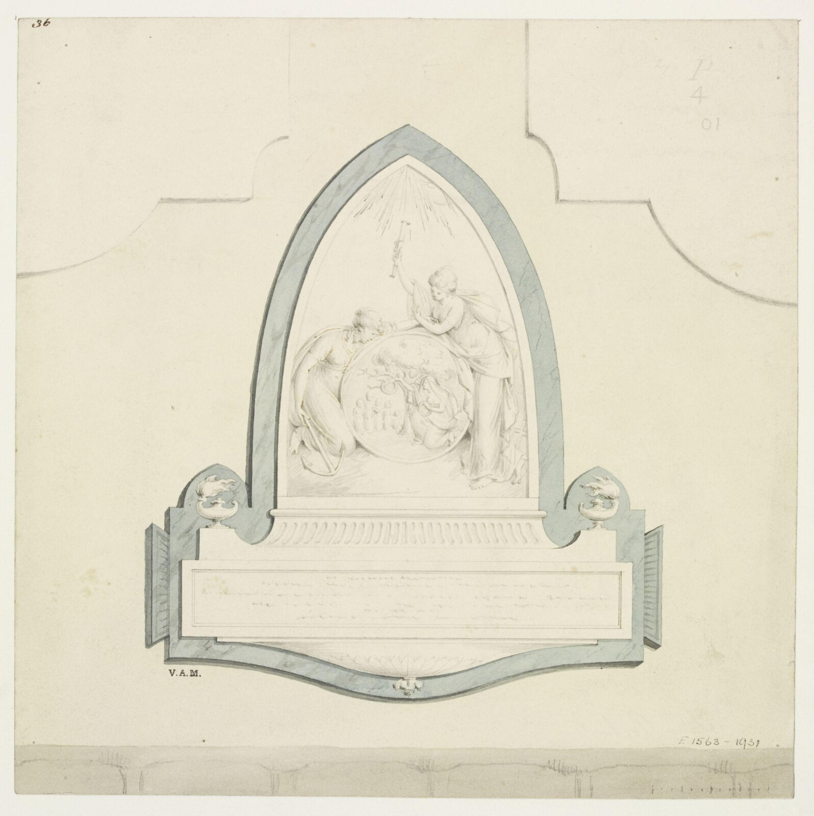 Drawing, John The Younger Bacon, c. early 19th century