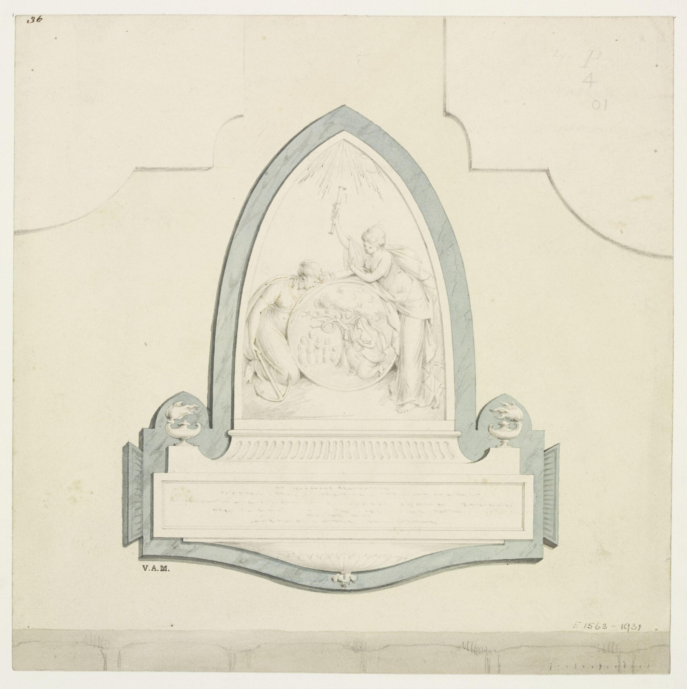 Drawing, John The Younger Bacon, c. early 19th century