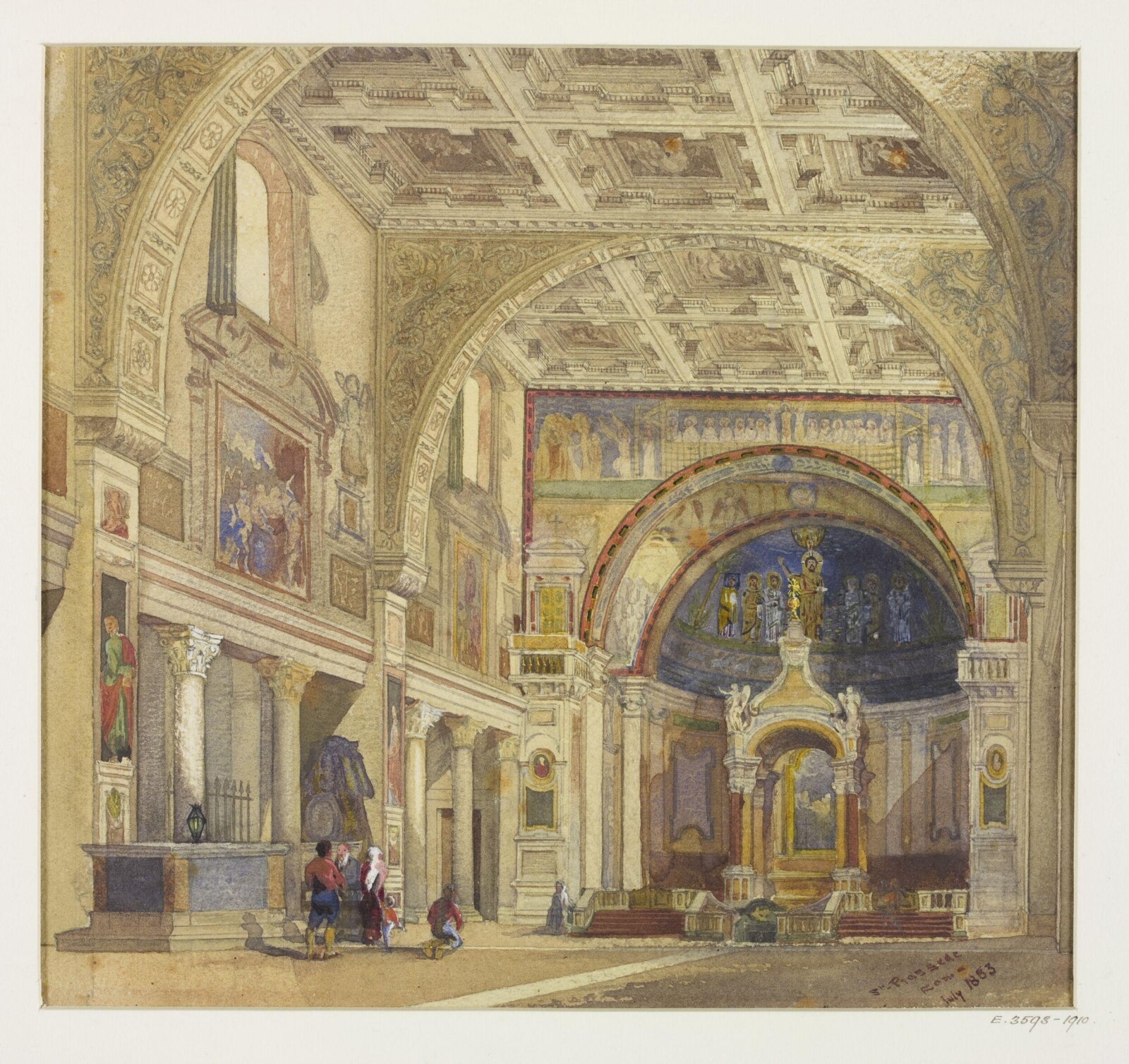 Drawing, George Aitchison, 1853